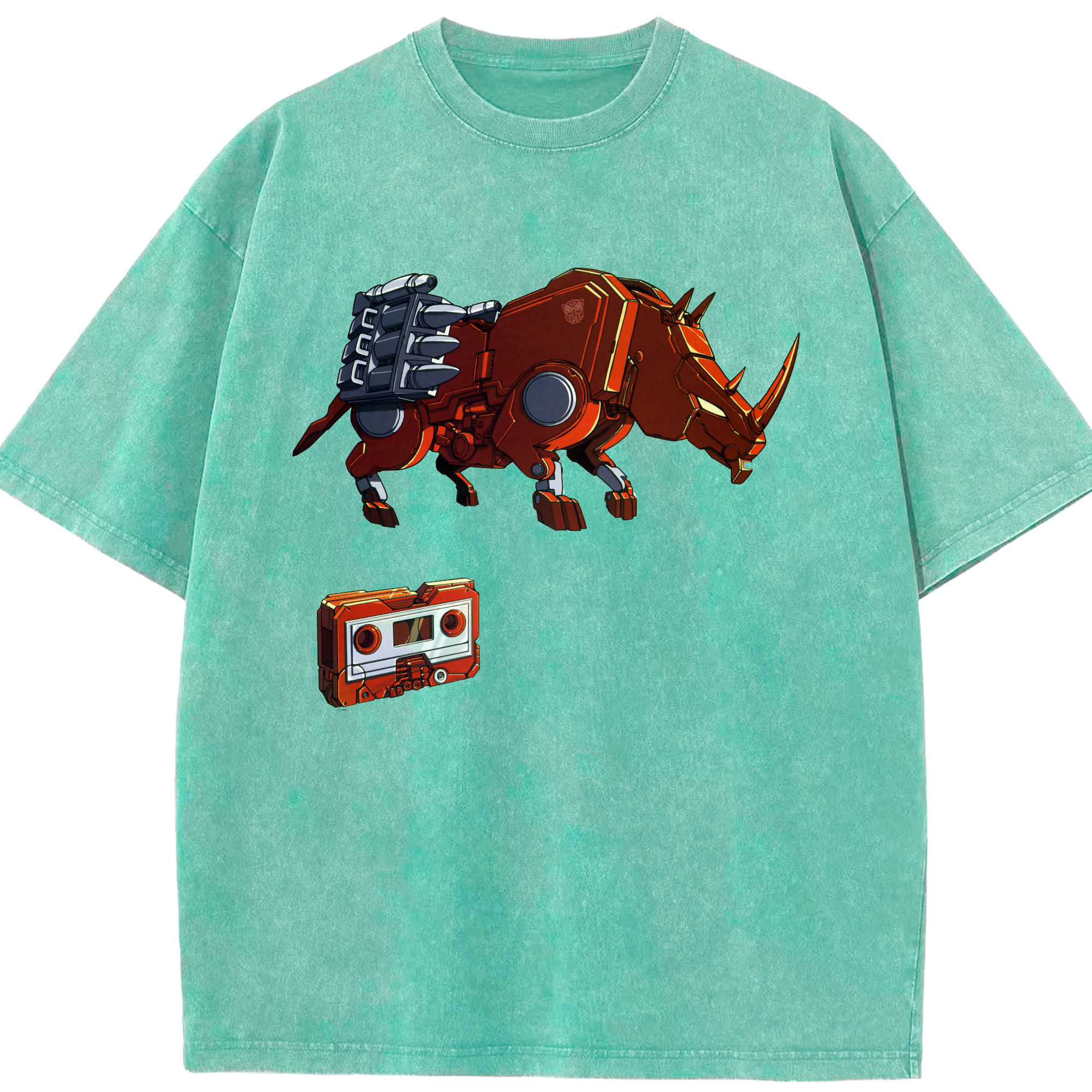 （画像用）  綿100% ヴィンテージ風 半袖Tシャツ（フロントプリント）